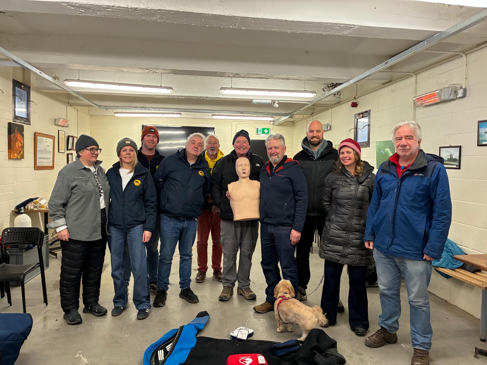 Club members at a CPR refresher